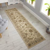Kendra 2330X Cream and Gold Traditional Runner Rug - Pendle Village Furniture